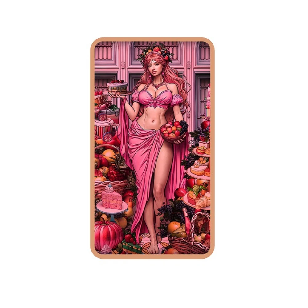 Pink Harvest Goddess 1 oz .999 Fine Copper Bar Double-Sided Color Print Woman Pure Copper Bullion Bar
