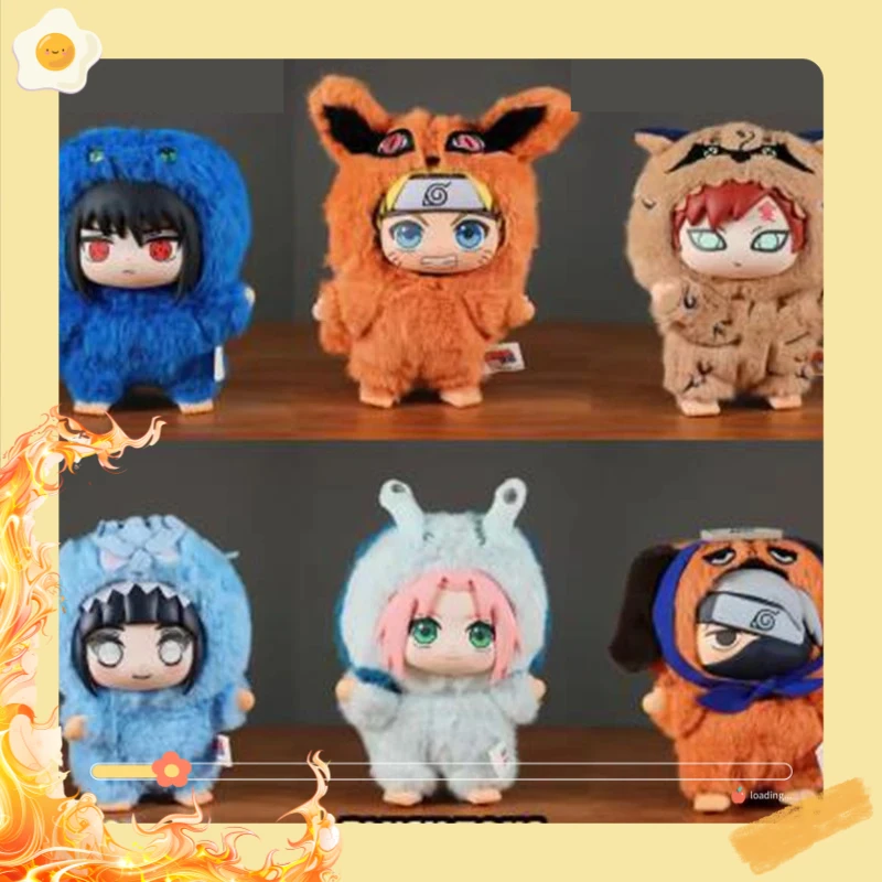 Hot EAKI Naruto Blind Box Shippuden Party Series Uzumaki Stuffed Shippuden Original Plush Figure Ornament Toy Collection Gift