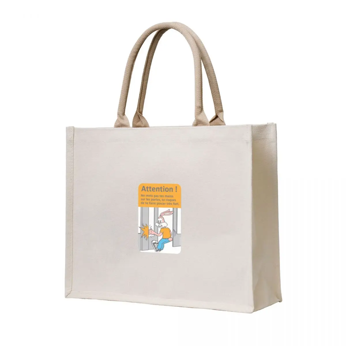 

Serge the metro rabbit Sticker Tote Bag tote bags men custom tote bag shopping bag logo