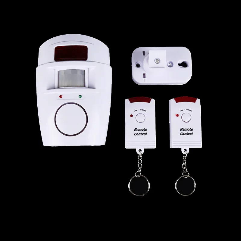 Wireless PIR Motion Sensor Detector Alarm With 2 Remote Controls Door Window For Home Shed Garage Carvan Alarm Security System