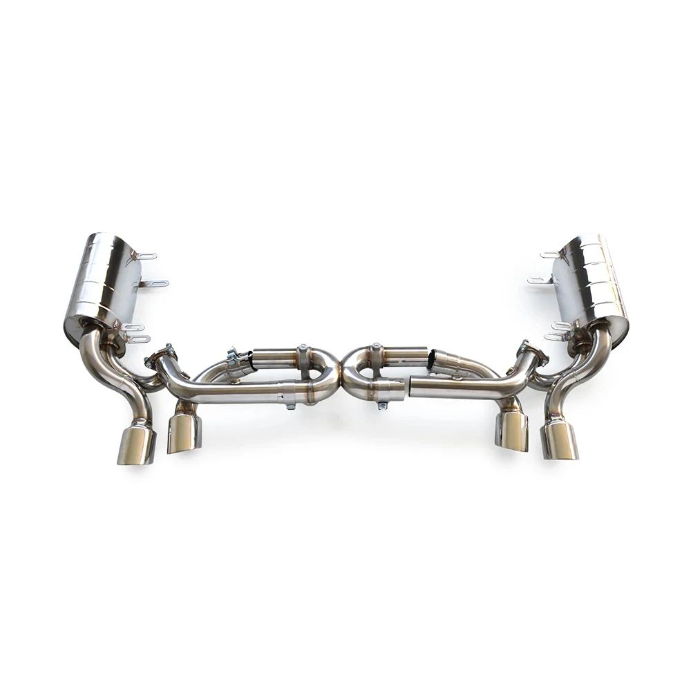 

Выхлопная труба клапана для Porsche 996.2 3.4 3.6 2002-2005, глушитель задней выхлопной системы Cat, модифицированное гоночное исполнение