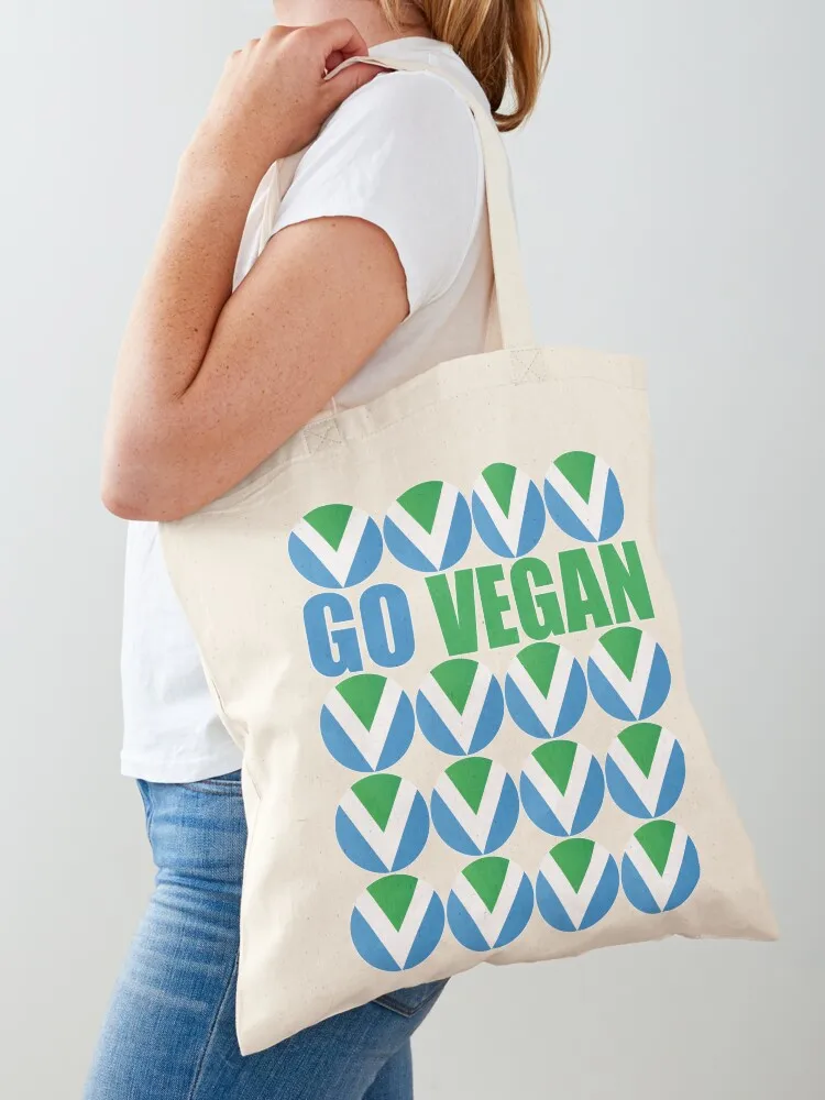

International Vegan Flag 2 Tote Bag canvas shopping bag reusable shopping bag Cloth