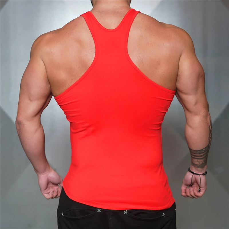 Gym Bodybuilding Muscle Shirts Summer Sleeveless Cotton Breathable Tank Tops Mens Fitness Sport Irregular Hem Hip Hop Singlets