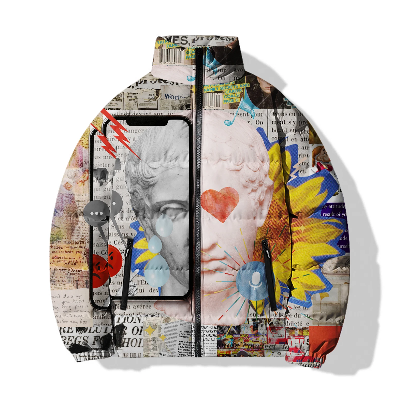 Abrigos con estampado de tendencia de moda para hombre, chaquetas con estampado Digital 3D personalizadas, abrigo informal y versátil, cómodo y