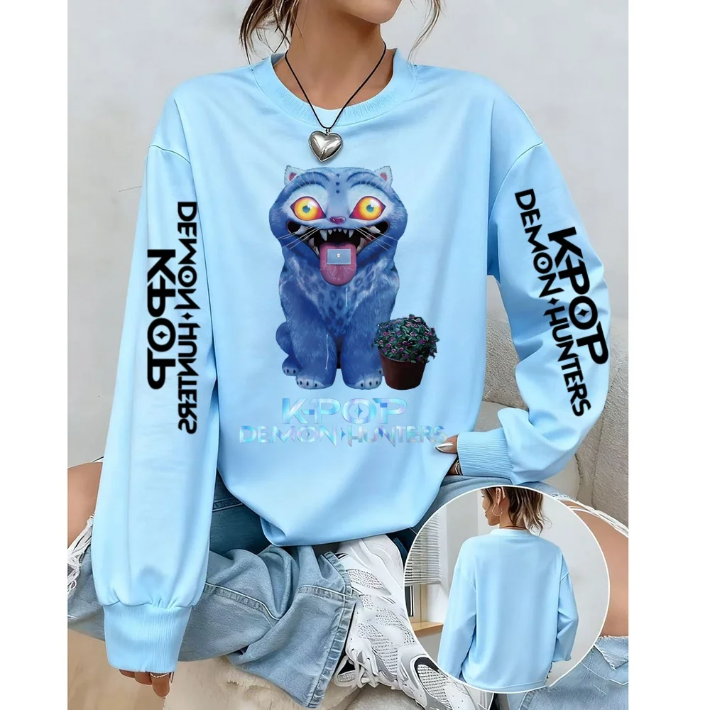سويت شيرت Kpop Demon Hunter الكلاسيكي للرجال والنساء بقلنسوة K Pop Demon Hunters Fashion Graphic كاجوال بقلنسوة #1