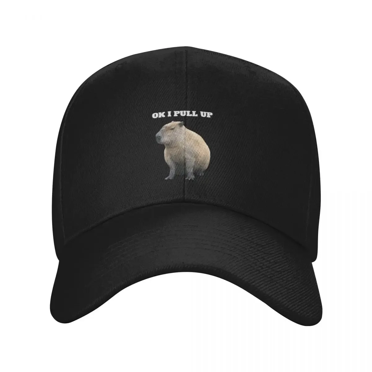 

Ok I Pull Up Capybara Baseball Cap summer hat golf hat genuine Hat Luxury Brand Women's Hats 2025 Men's