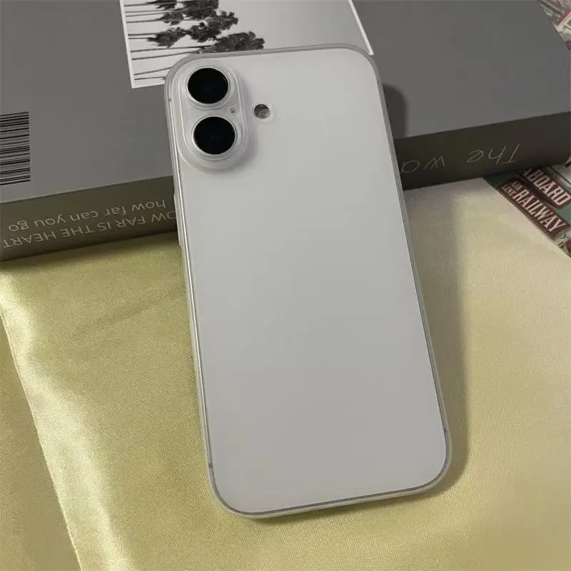 حافظة صلبة رفيعة للغاية من البولي بروبيلين لهاتف آيفون 17 16 15 14 13 12 mini 11 Pro X XR XS Max 16E 7 8 Plus SE غطاء نحيف مقاوم للصدمات