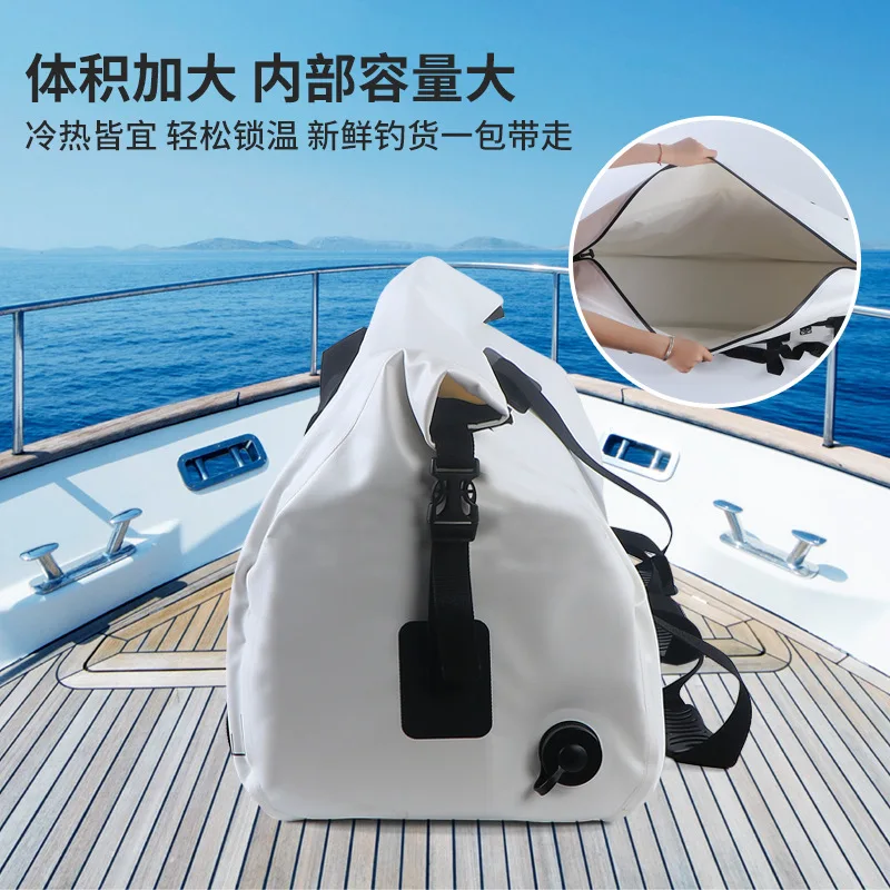 

Fishing Waterproof Sinker Fishing Ice Bag Thick Leak-proof Soft Refrigerator Fishing Bag Fishing Storage Bag PVC Material Y779