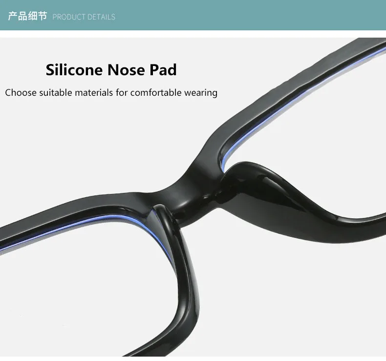 Klare Quadratische Photochrome Myopie Brille Männer Frauen Fertig Rezept Kurzsichtige Gläser Outdoor Verfärben Fahren Brillen – Detail 10