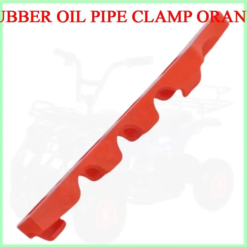 Off-road motorcycle orange flat fork oil pipe clamp strong grip hose fix
