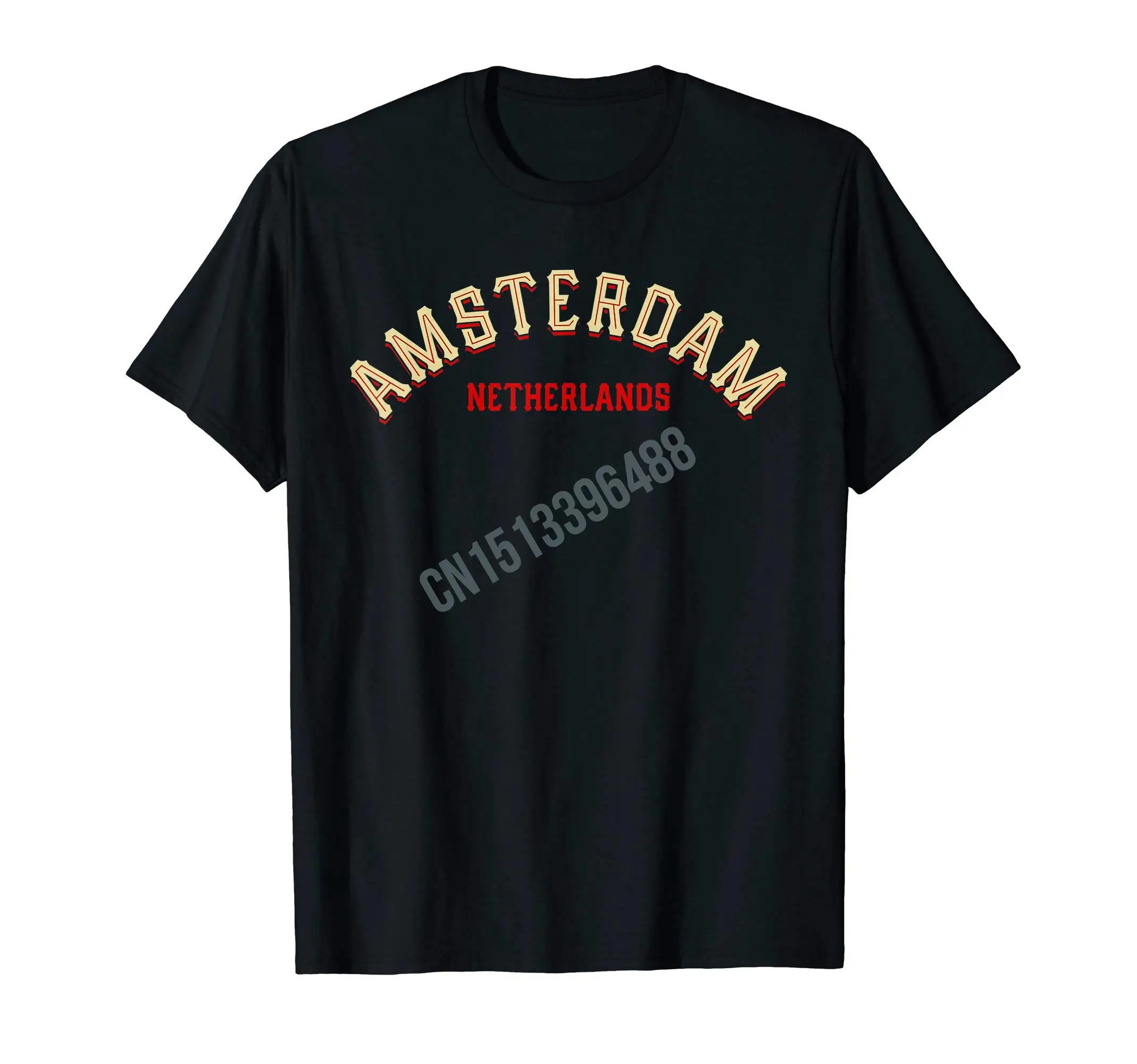 More Design Netherlands Retro Vintage Bike Amsterdam T-Shirt For Men Women T Shirt Hip Hop Tops Cotton Tees