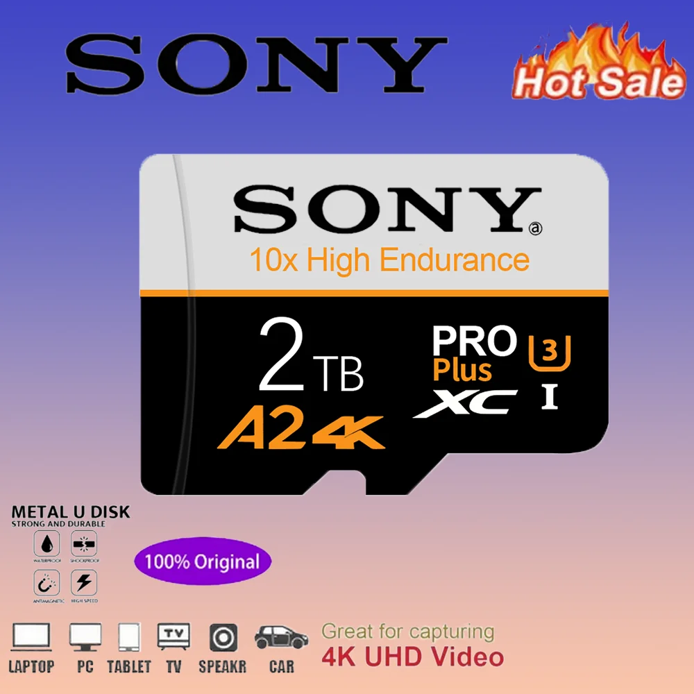 

Sony 2TB A2 Class10 Micro SD Card High Speed 4K Video Recording TF Memory Card for Lenovo Nintendo Switch Camera