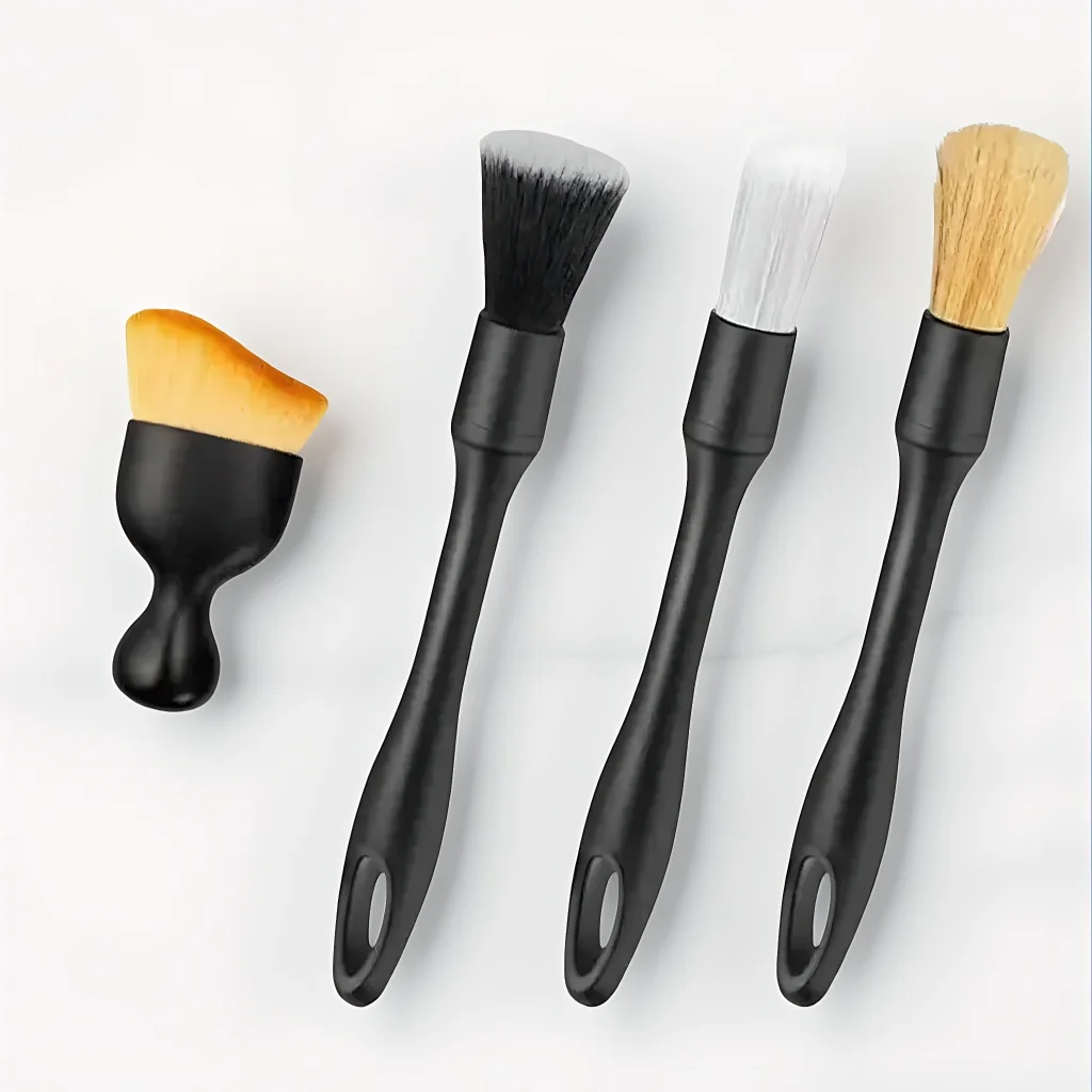 

Комплект щеток для чистки автомобильных вентиляционных отверстий — инструменты с мягкой щетиной для пыли, колес и детализации интерьера