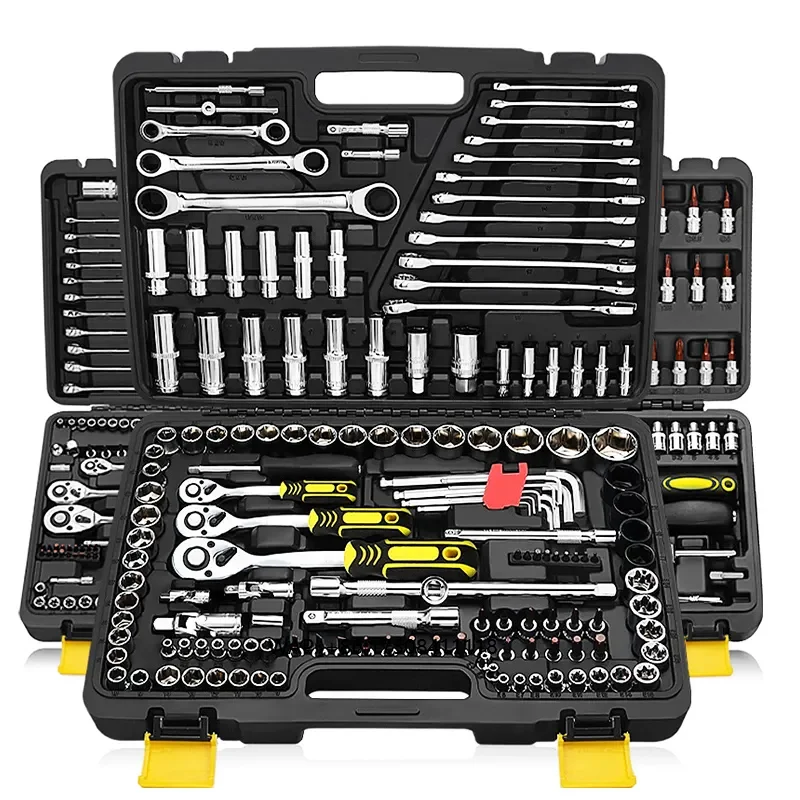 

Набор инструментов для авторемонта из 150 предметов: OEM-головки из углеродистой стали, ключи, ручные инструменты, в жестком кейсе