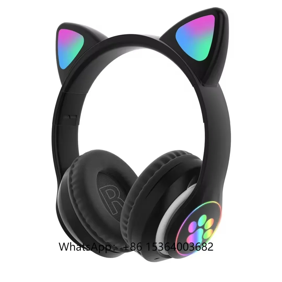 

2024 Original Headphone Factory Stn-28 Wireless Noise Canceling Support Tf Card Led Light Wireless Headphones