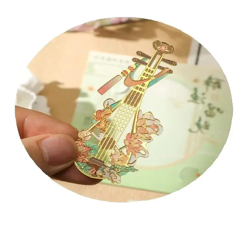 

Vintage Readers Gifts Student Reading Book Clip Butterfly Fan Metal Bookmark Hollow Flower Painting Bookmarks For Book Lovers