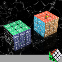 Kid Magic Cube Student Education Mathematics Chemistry Physics Knowledge 3x3x3 Puzzle Cube Toy for Children Learning Magico Cubo