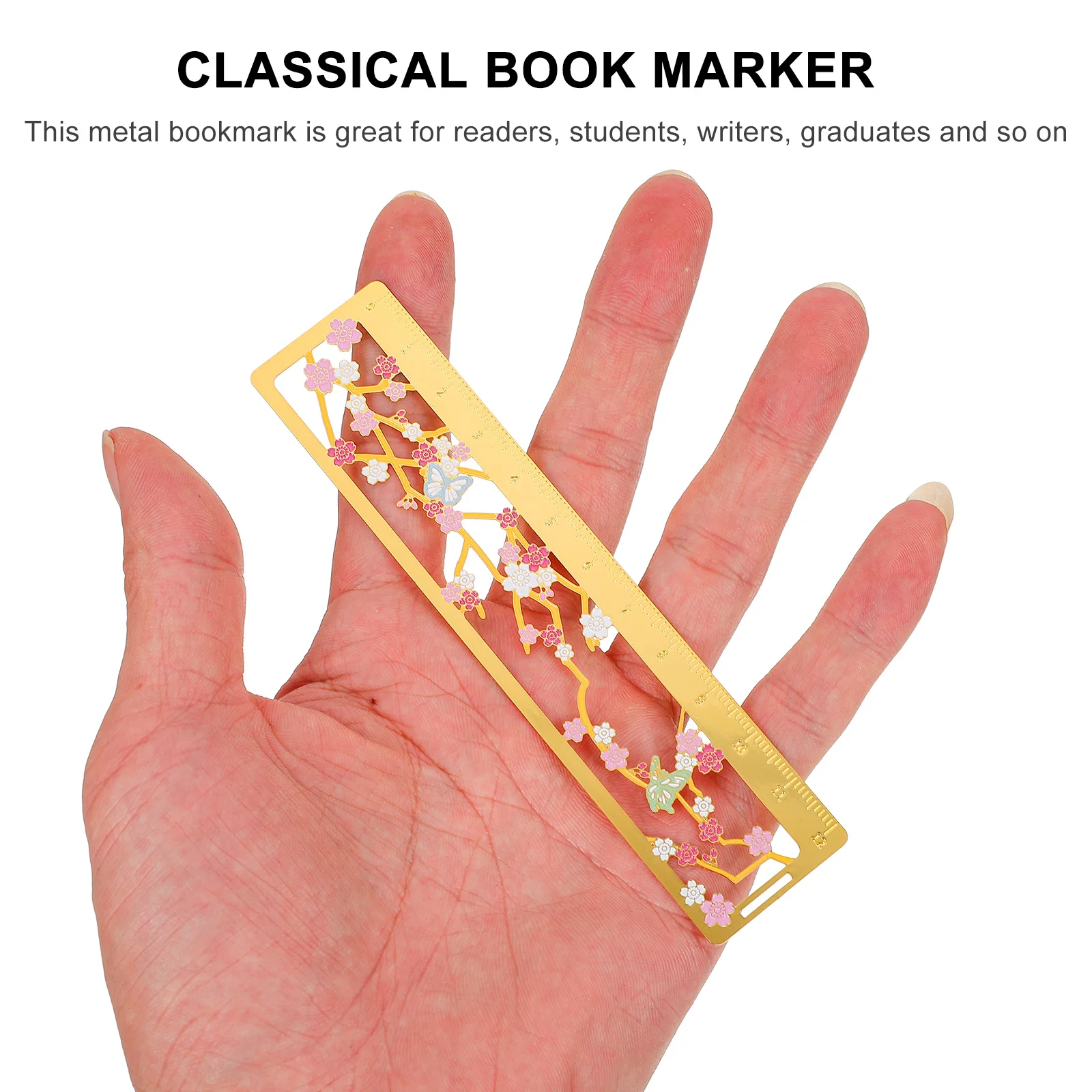

Brass Bookmark Ruler Eco Friendly Page Marker for Students Writers Metal Bookmarks Creative Gifts Book Lover Accessories