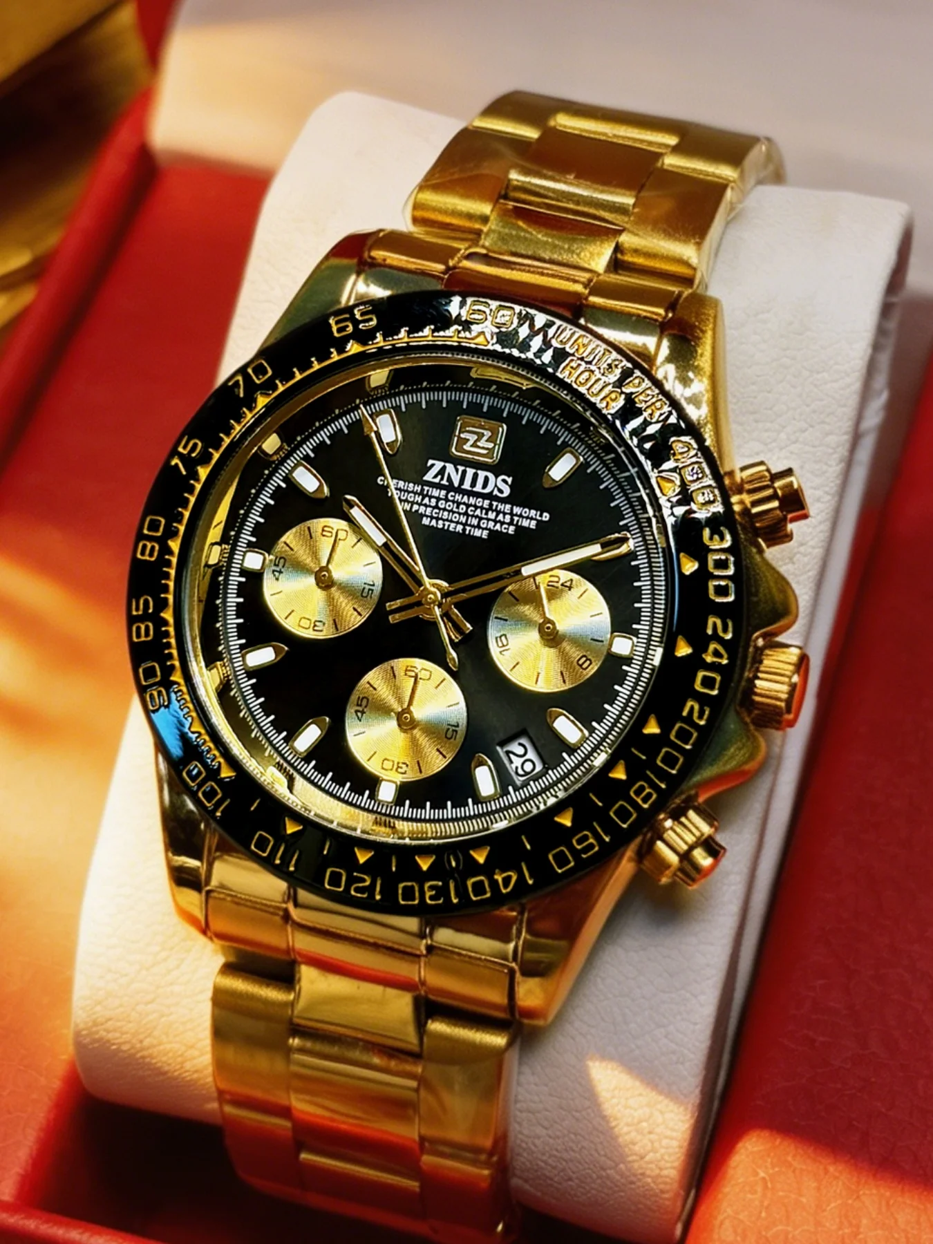 

Popular Men's Steel Band Quartz Watch, Calendar, Luminous, Waterproof, Trendy and Versatile Men's Watch, Light Luxury Fashion Business Watch, Men's Watch for Daily Commuting, Gift-Giving, Versatile Men's Watch