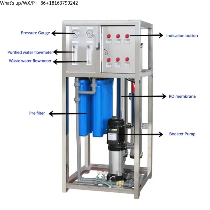 

500L/Hour Small Water Purification System RO Filtration Plant Reverse Osmosis Drinking Water Treatment Machine