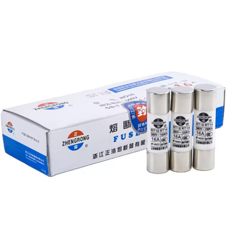 20Pcs OEM High Quality Fuse R016 RO16 14*51 14X51 RT18 RT14 RT18-63X Fuse Links Cylindrical AC Fuse