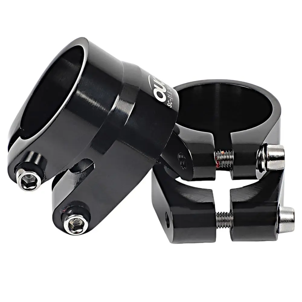

OUO Saddle Clamp Full CNC Seatpost Clamp 31.8/34.9mm Double Layer Seat Pin Clamp Colorful Dual Lock Tube Post Clip Bicycle Piece