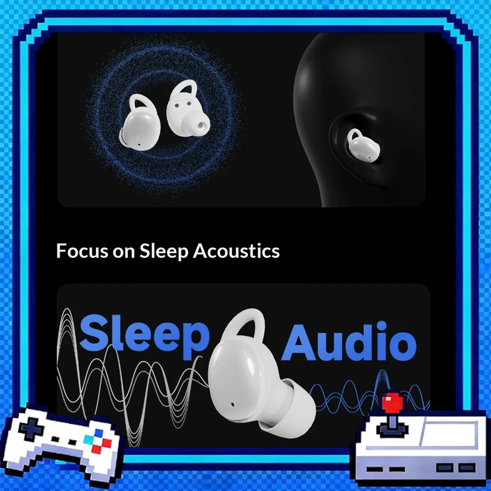 CCA Sleep Wired Headphones 6mm Wide Panoramic Sound Field Drive Unit Esports Headset Super Long Battery Life Of 20 Hours Gifts