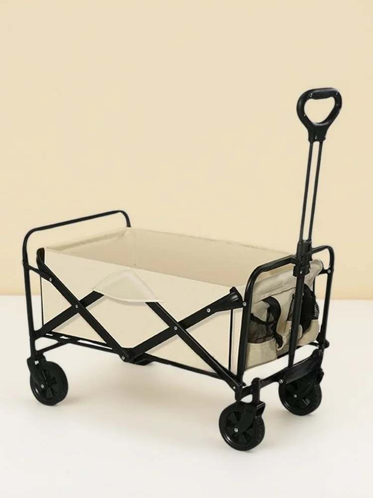 

Portable Cam Hand-Pulled Cart Lightweight Picnic Vehicle Outdoor Adventure Utili Trailer Foldable op Cart
