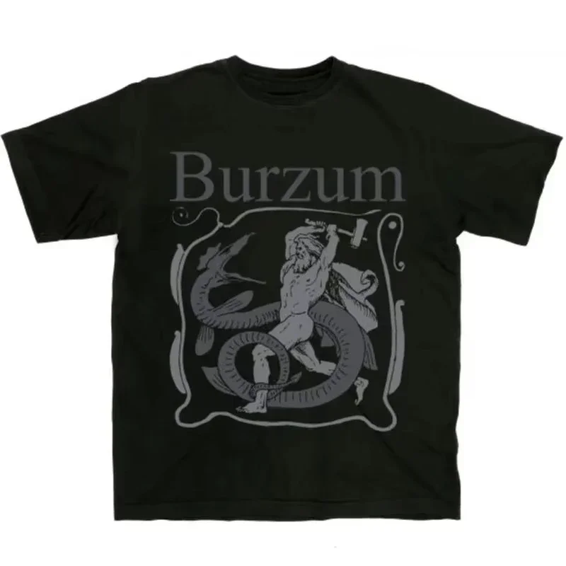 Sommer 2026 Beliebtes Legendäres Norwegisches Black-Metal-Band Burzum Thema Outdoor Freizeit Modisches Herren Kurzarm-T-Shirt – Detail 4