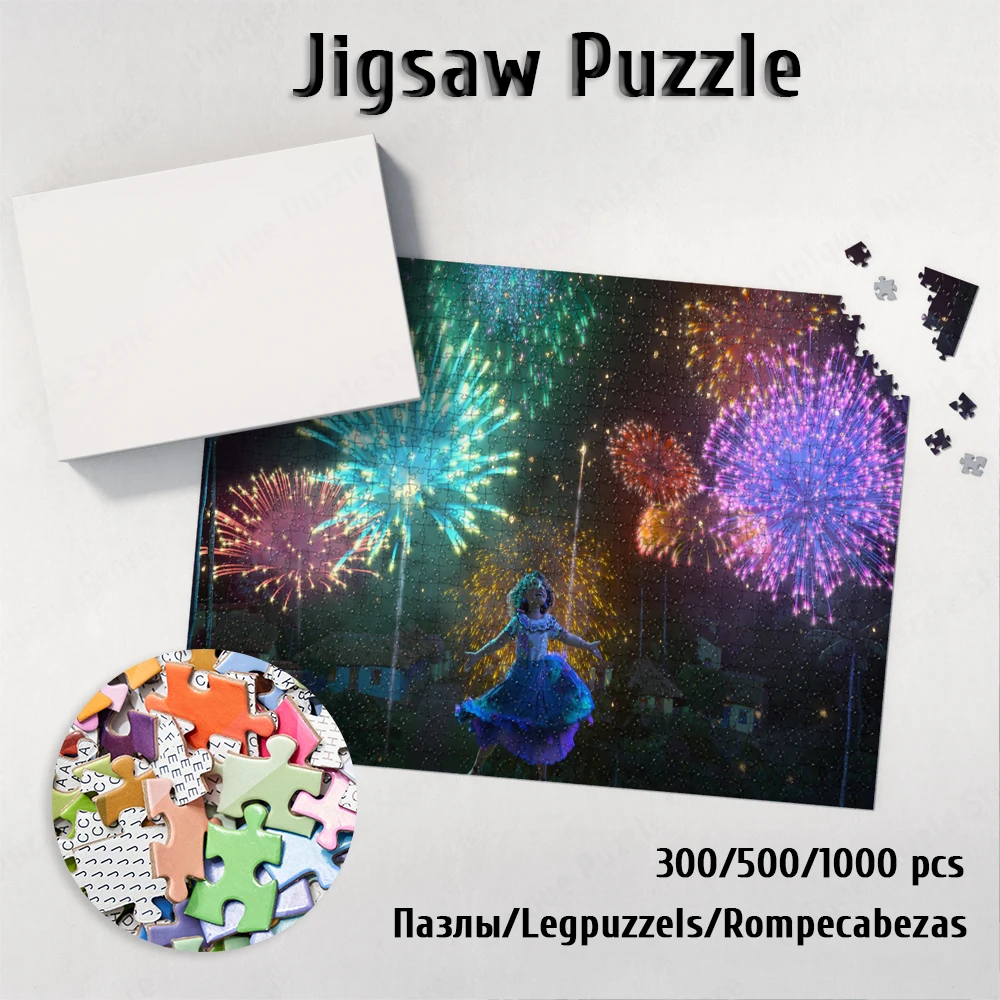 

Disney Anime Movies Puzzle Encanto Jigsaw Puzzles Fun Family Games and Puzzles 300/500/1000 Pieces Large Adult Jigsaw for Kids