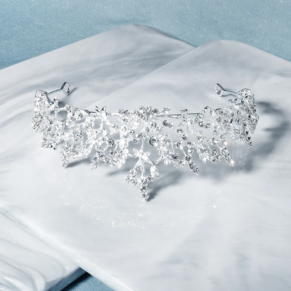 

Rhinestone Hair Accessories Bride Headband Alloy Crown Wedding Headwear Women Headdress