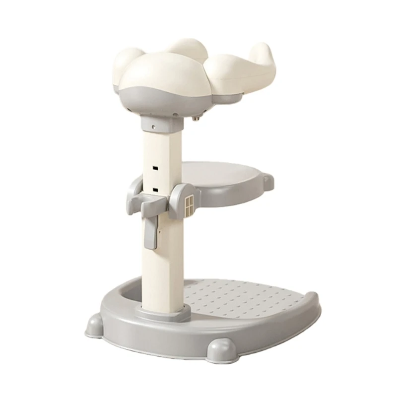  Infant Bath Support Stand Secure Standing Shower Rack Easy Cleaning Lightweight Structure For Toddler Bath Time