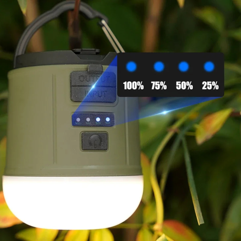 Multifunctional Tent Lights Outdoor Emergency Hand Operated Power Generation Camping Lantern Portable Rechargeable Output Lamp