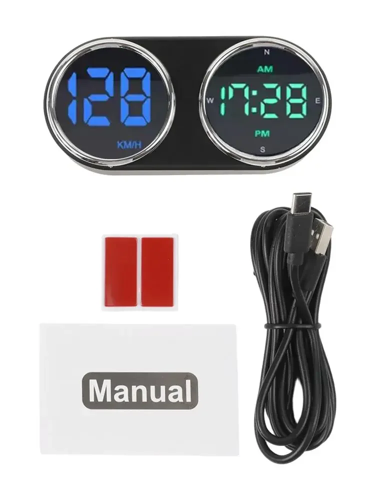 77777777733333333333ads Uisplape555esplay GPS Speedometer Digital Clock HUD Over-Speed Alarm KM/M555MeterColor