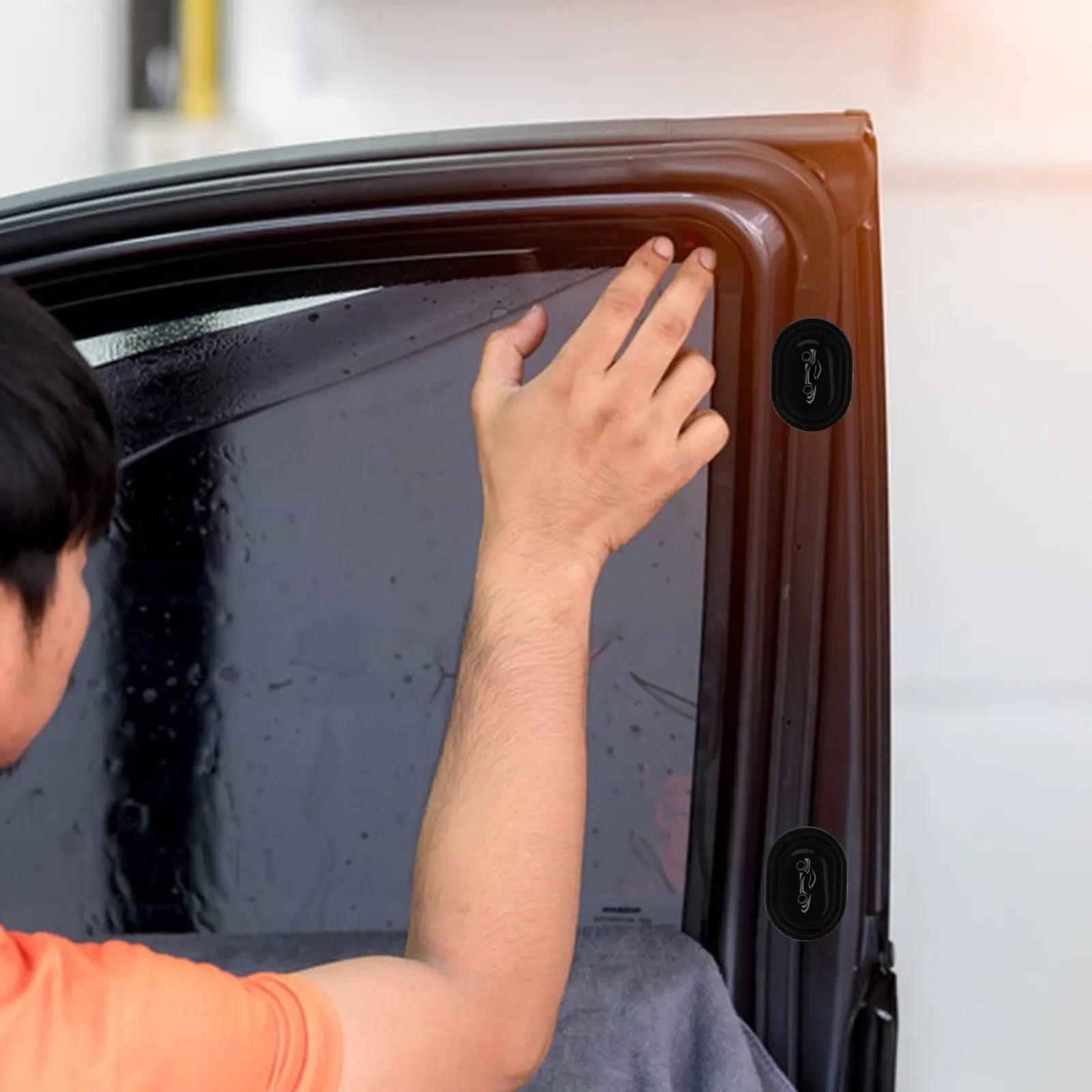 

8Pcs Car Door Absorber Cushion Pad Firm Silicone Bumper Protector Easy Install No Tools Required Car Door Protector