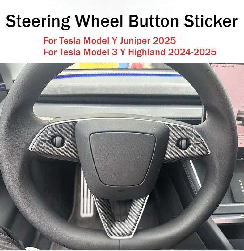 Lenkradabdeckung für Tesla Model Y Juniper Model 3 Highland 6-Sitzer ModelYL Lenkradschutz Dekorative Verkleidung – Detail 12