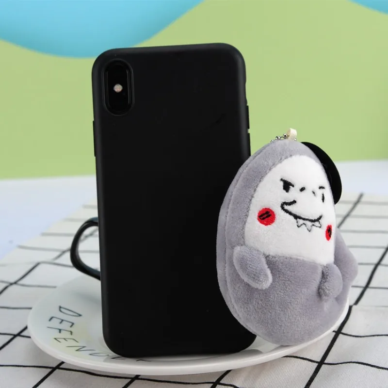 10 Cm tiburón sosteniendo dinero mochila de felpa colgante novedoso llavero de coche colgante de equipaje de dibujos animados de felpa muñeca divertida regalo de mano