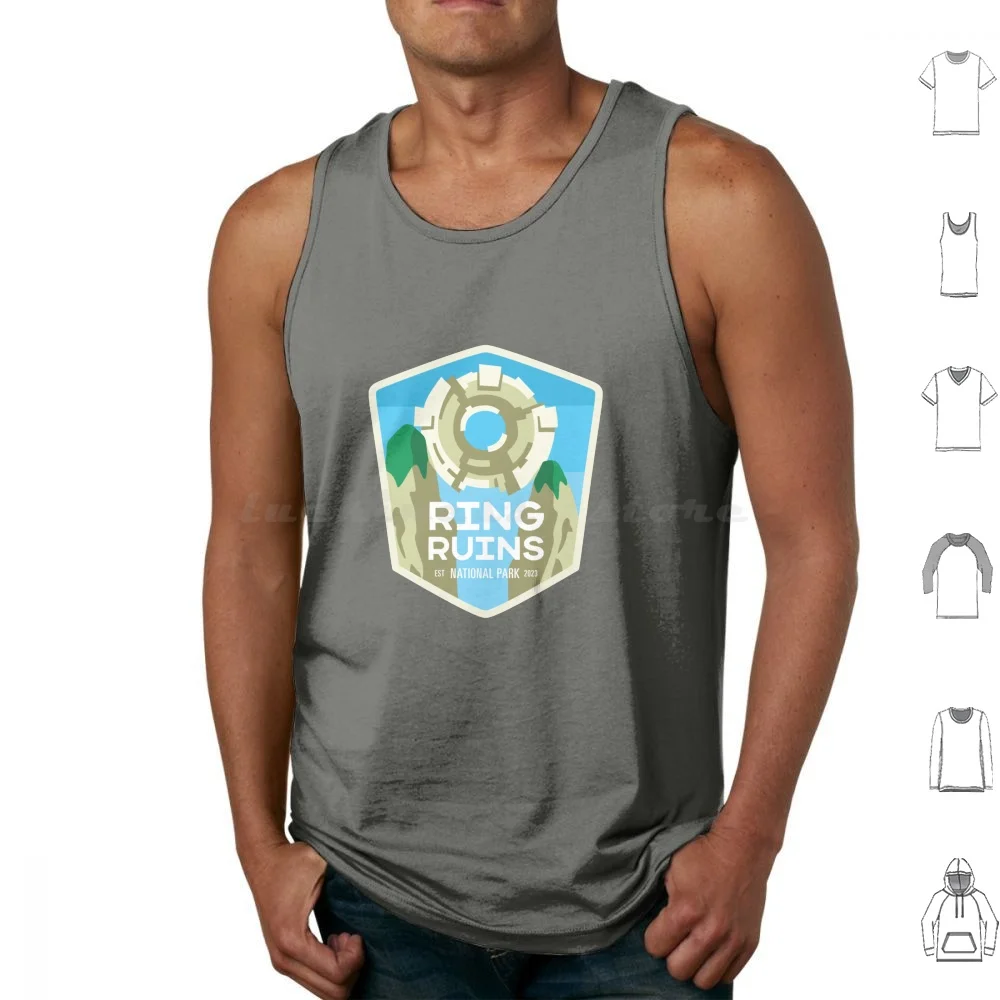 Ring Ruins National Park Tank Tops Print Cotton Totk Tears Of The Kingdom Breath Of The Wild Legend Of Hyrule National