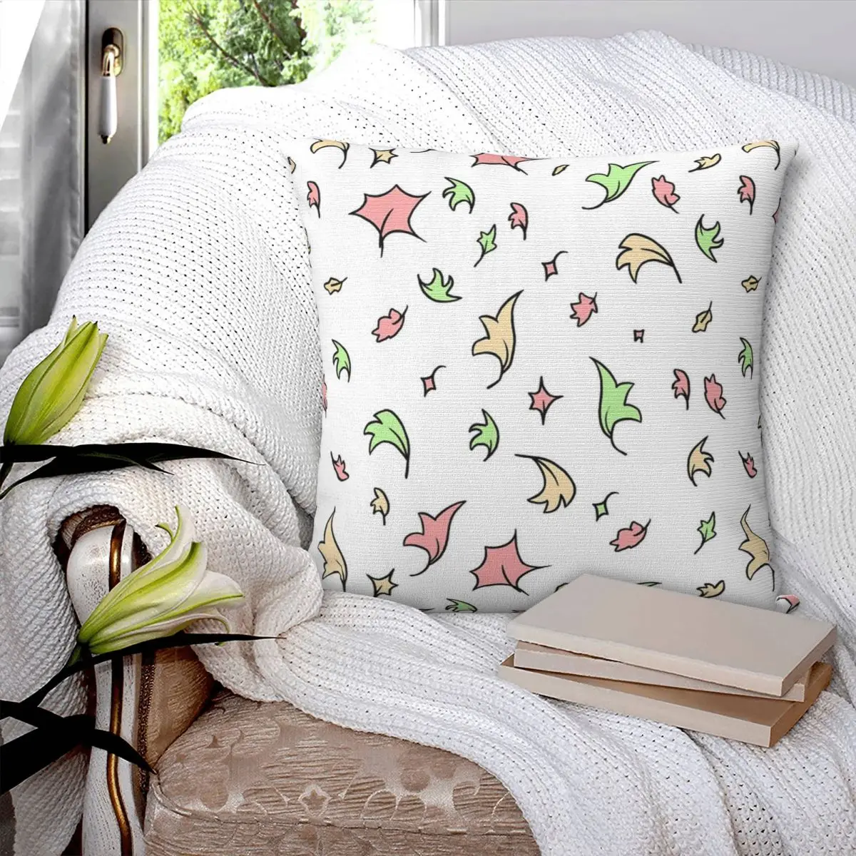 Heartstopper Leaves - Repeating Pillowcase Pillows Cover Cushion Comfort Throw Pillow Decorative Cushions Used for Home Bedroom