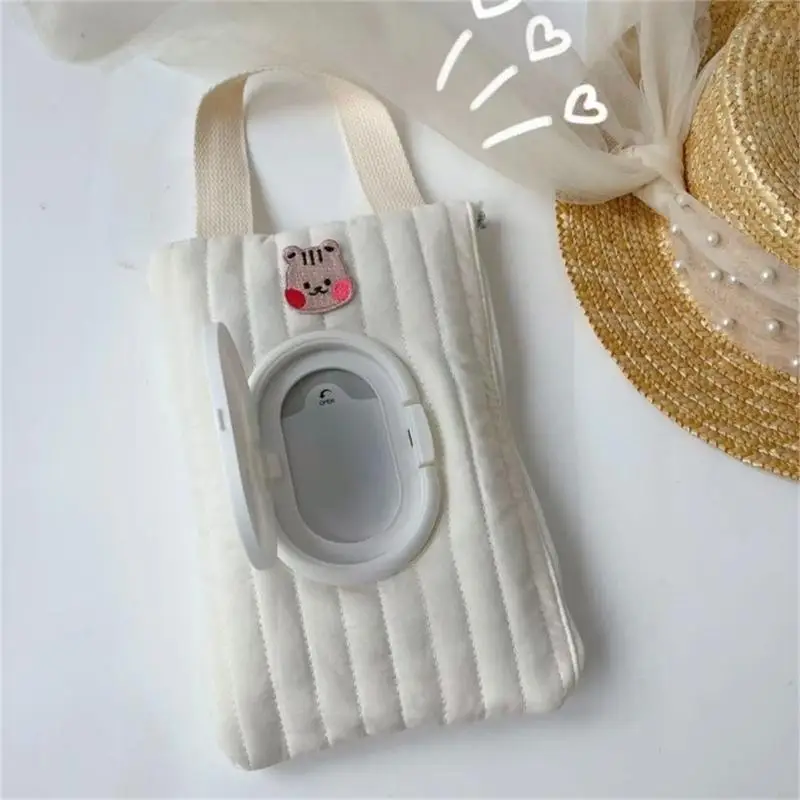 A5YC Baby Stroller Tissue Bag Portable Wet Wipes Case Convenient Paper Storage Bag Stylish Tissue Box for Busy Parents