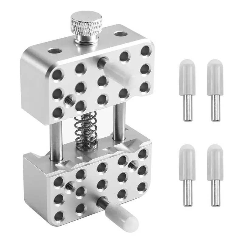 A01F-Multi-Function Aluminum Alloy Bench Pliers Vise Fixture Clamp Fixed Jig Model Making DIY Crafts Remodeling Tool