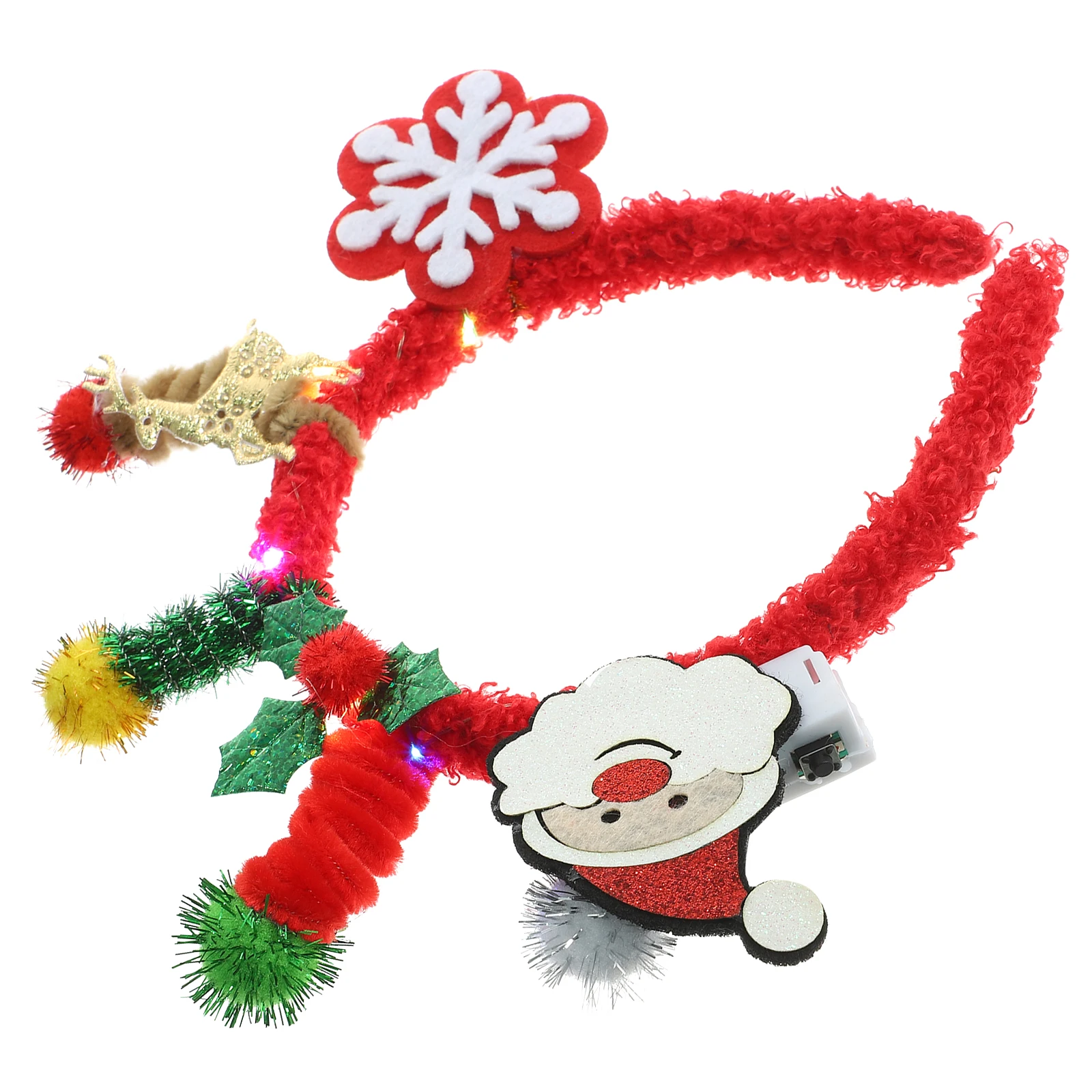 

Christmas Red Headb Comfortable Fit Women Holiday Hair Accessories Festive Party Christmas Theme Color Hair Care Styling Tool