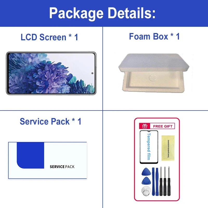 Super AMOLED Display For Samsung Galaxy S20 FE G780 LCD Screen Touch Digitizer Assembly For Galaxy S20 FE 5G G781 S20 Lite LCD