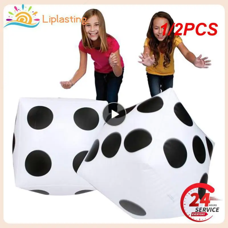 

1/2PCS 30cm Giant Inflatable Dice Beach Garden Party Group Game Tool Outdoor Children Kid Toy Big Dice Activity Atmosphere Toys