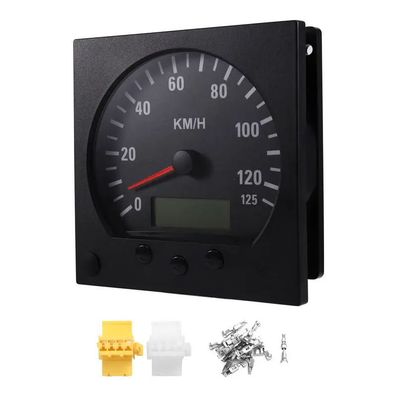 

AC54-Universal 140Mm Diameter Truck Speedometer Odometer 0-125Km/H With Backlight 9-36V