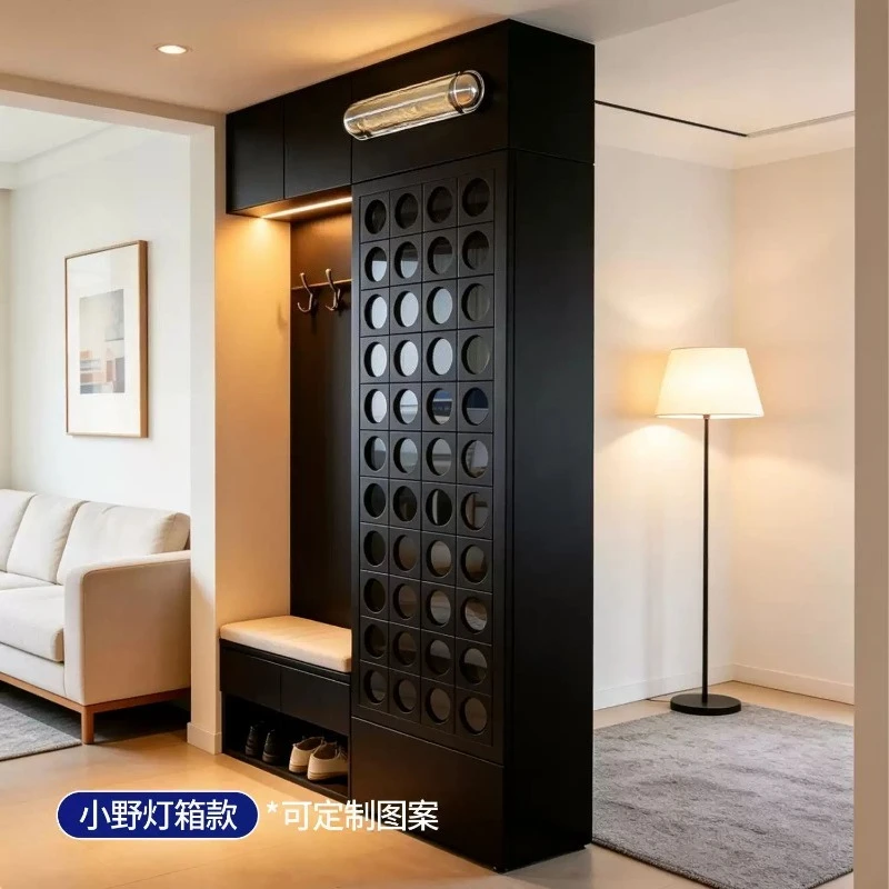 LED light strip figure display cabinet, ambient light remote control storage cabinet