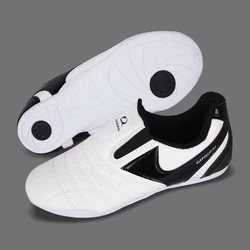 GINGPAI White strip breathable Taekwondo Shoes Martial Arts Sneaker kids sport shoes Professional Training Competition shoes