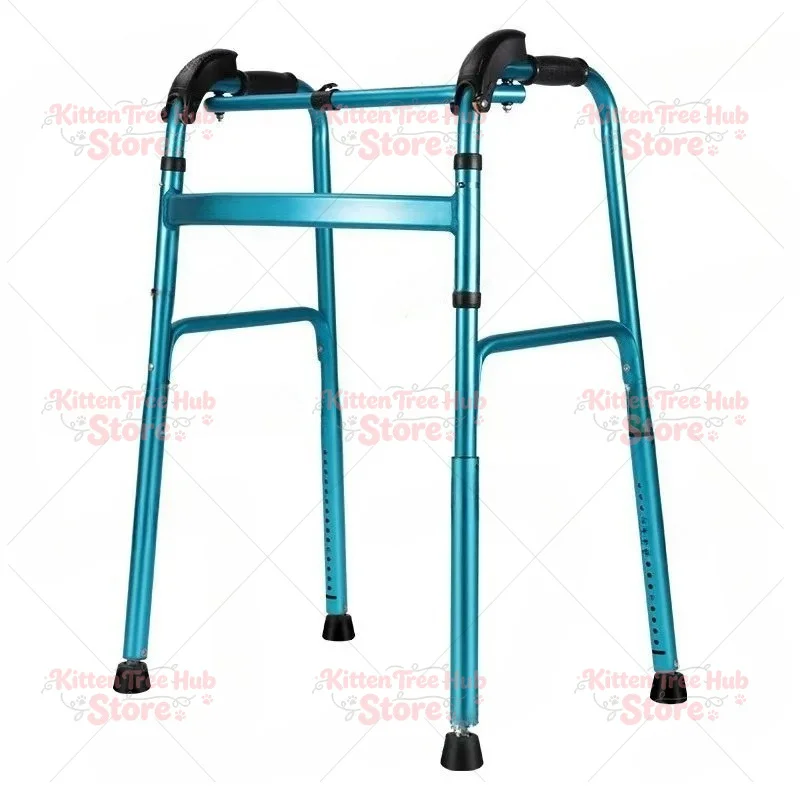 Elderly Walker Walking Aid, Up and Down Stairs Retractable Folding Handrail Walker