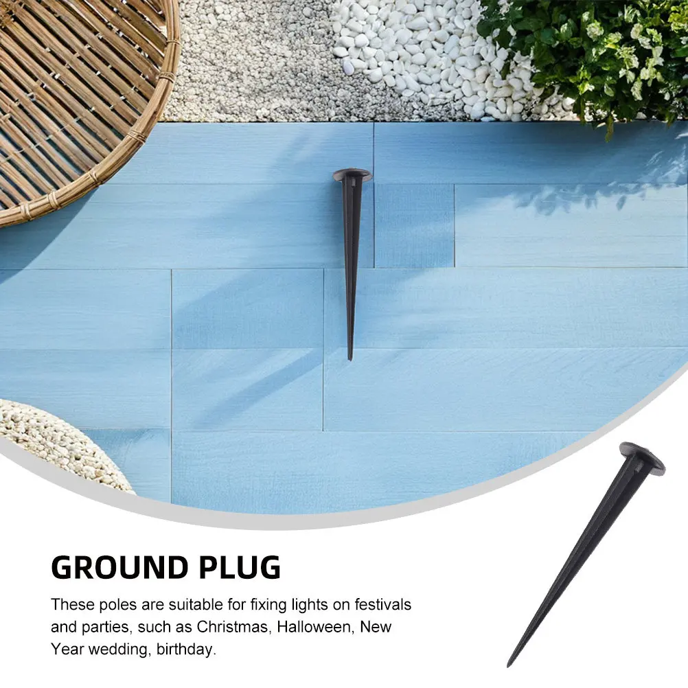 5Pcs Aluminum Ground Plug Ground Spikes for Garden Courtyard Lawn Lamp Fixing Torch Lights Replacement Tool Outdoor Spikes All