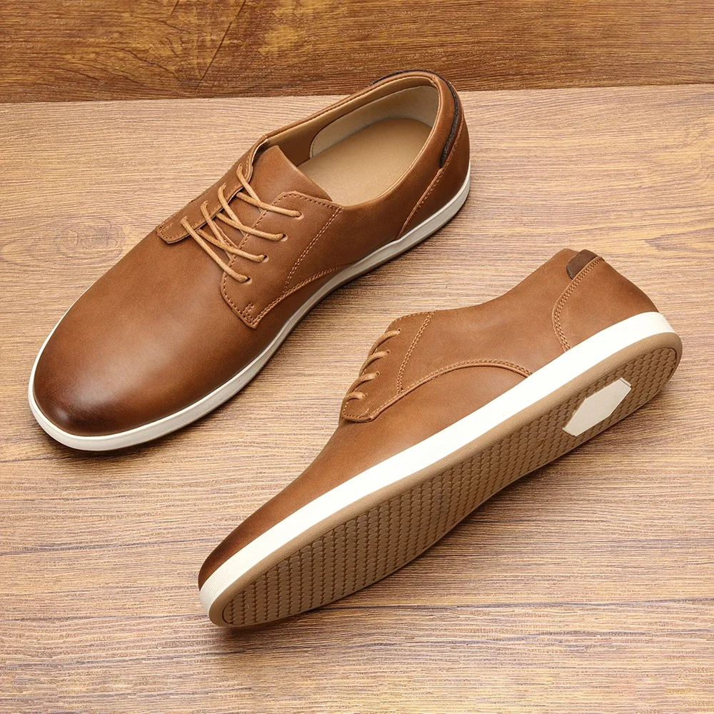 

PopMen Sneakers Fashionable Comfortable Leather Shoes 2024 Men Casual Shoe